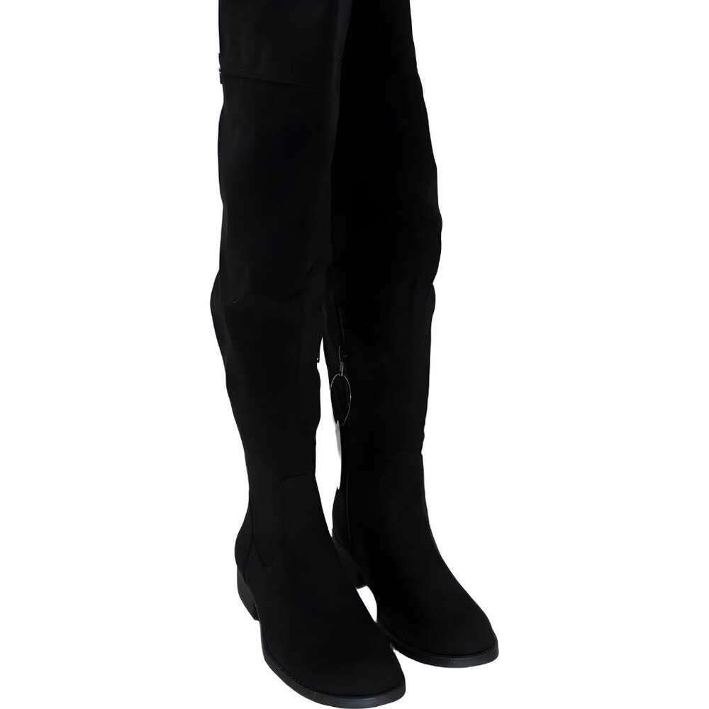 Sun + Stone Black Heeled Boots